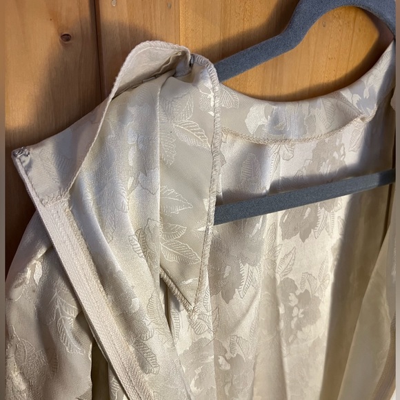 Vintage 90s White Floral Sheath Midi Dress - Picture 4 of 5